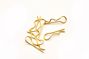 Hobao BODY CLIPS, GOLD, 6PCS 84134